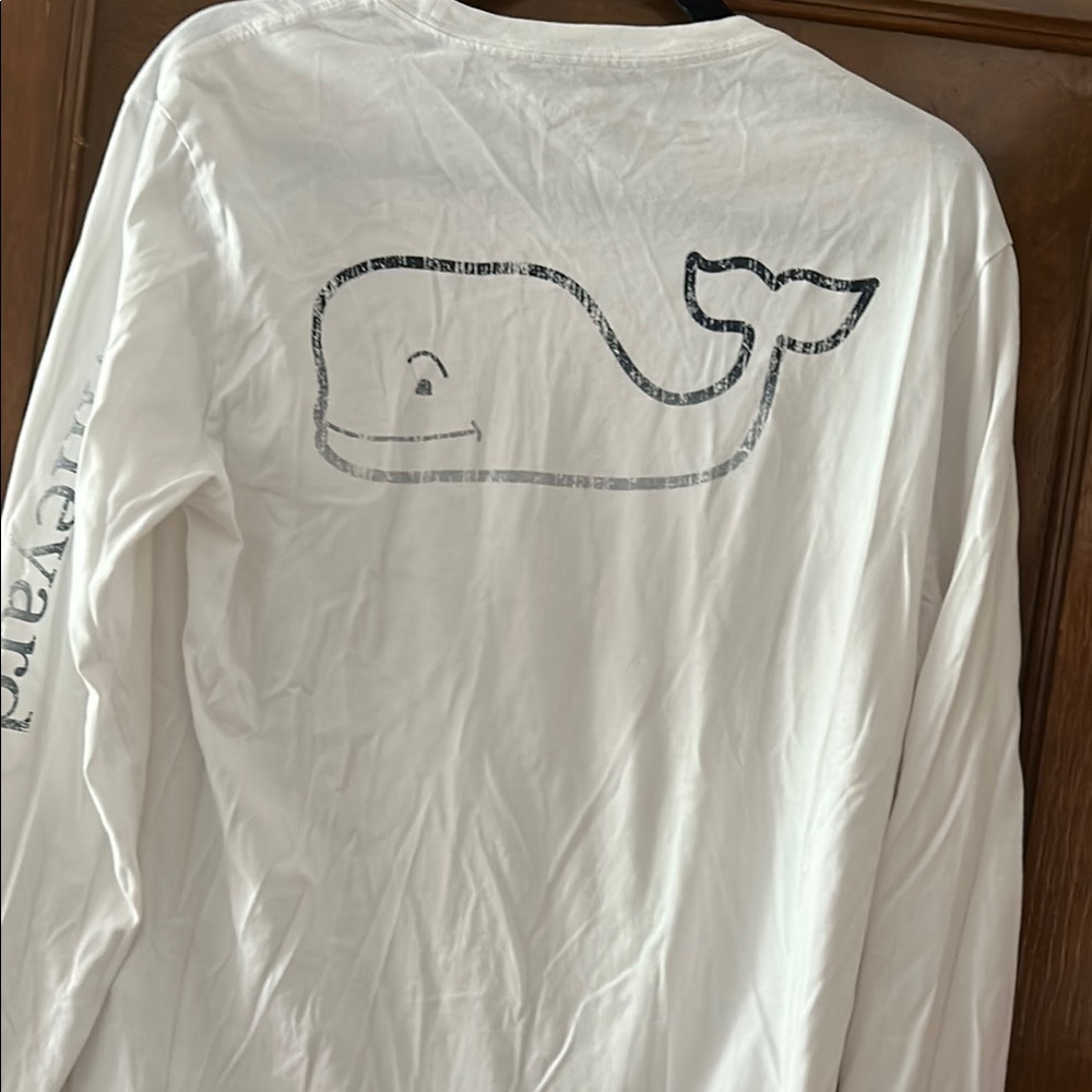 Vineyard Vines White Long Sleeve Tee